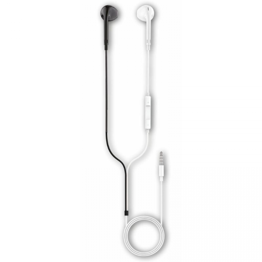 Auriculares Intrauditivos Tech One Tech earTECH B&W Be Original TEC1011/ con Micrófono/ Mini Jack 3.5/ Blanco y Negro