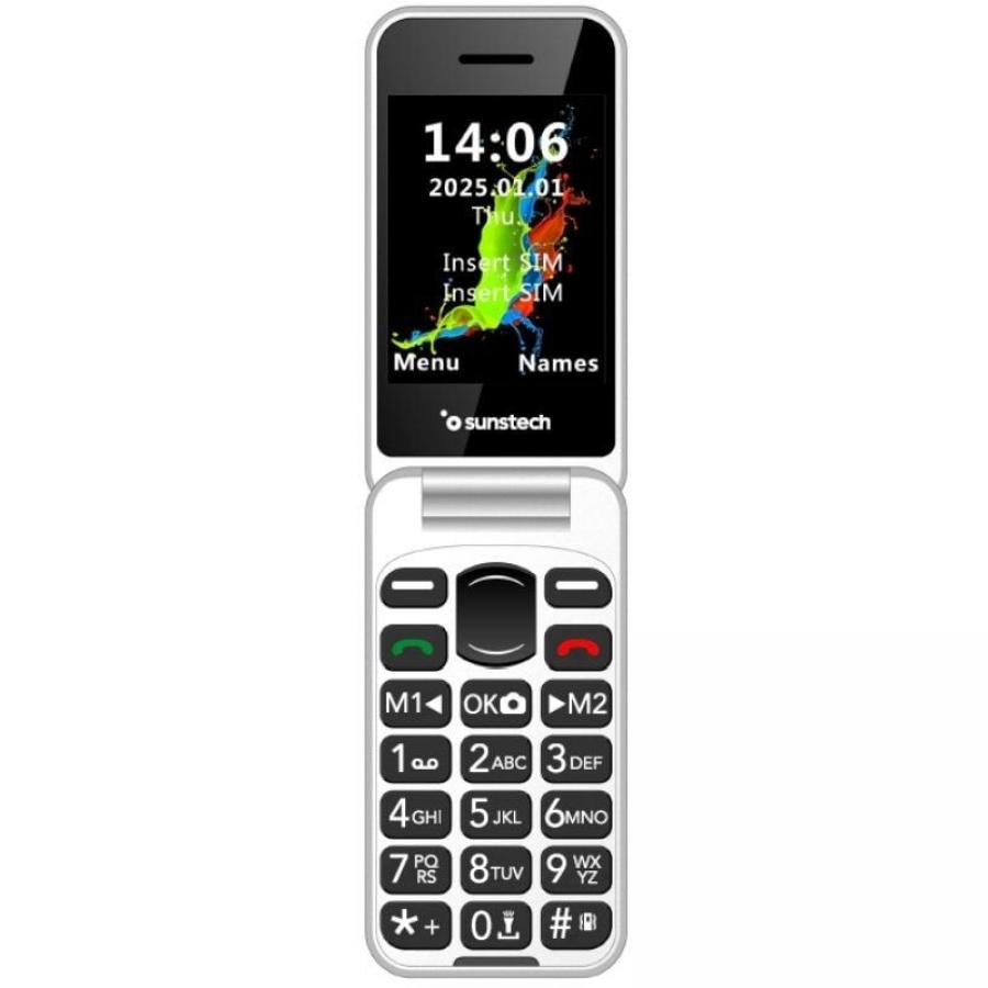 Teléfono Móvil Sunstech CELT26 para Personas Mayores/ Negro