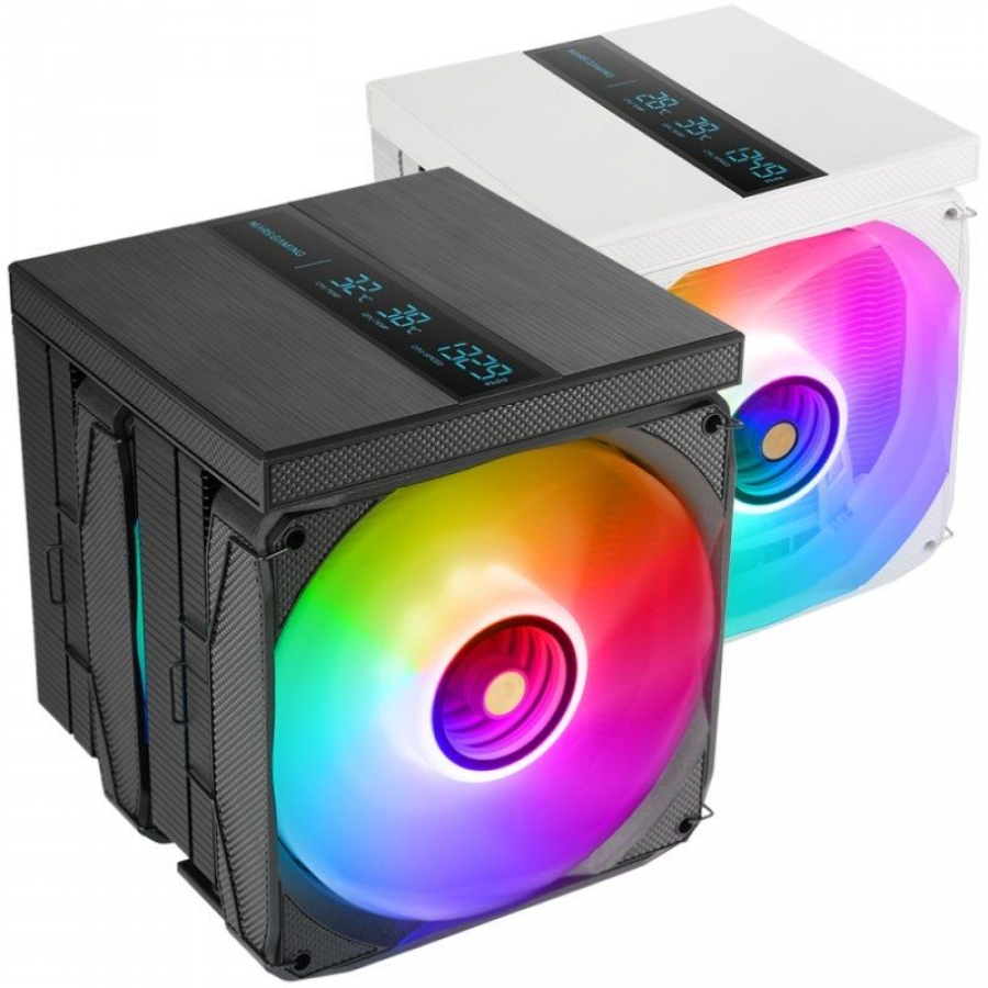 Ventilador con Disipador Mars Gaming MCPU-LCDPRO/ 12cm