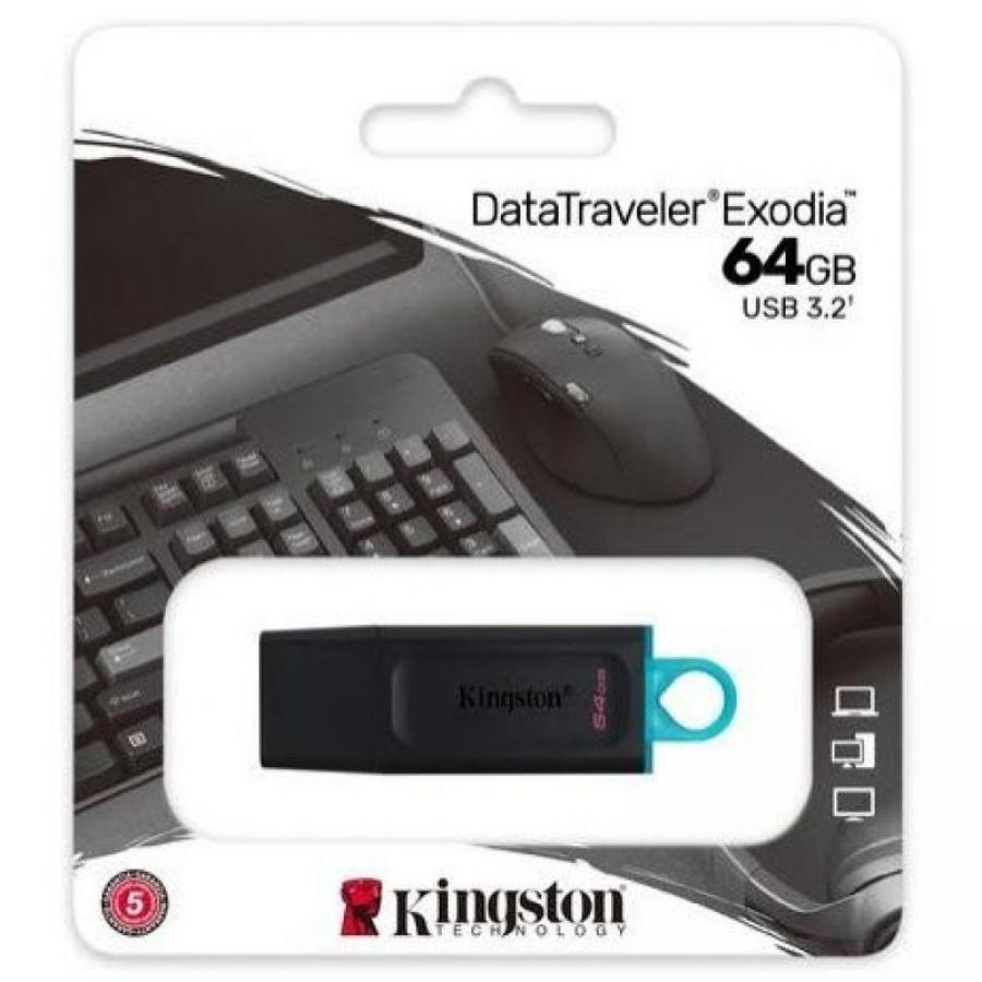 Pendrive 64GB Kingston DataTraveler Exodia USB 3.2 - Imagen 3