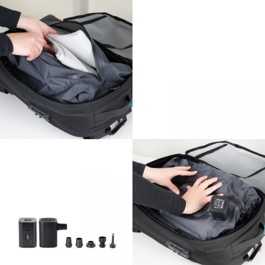 Mochila TooQ TQBP-V101-BK/ Negra/ Incluye Bomba de Aire