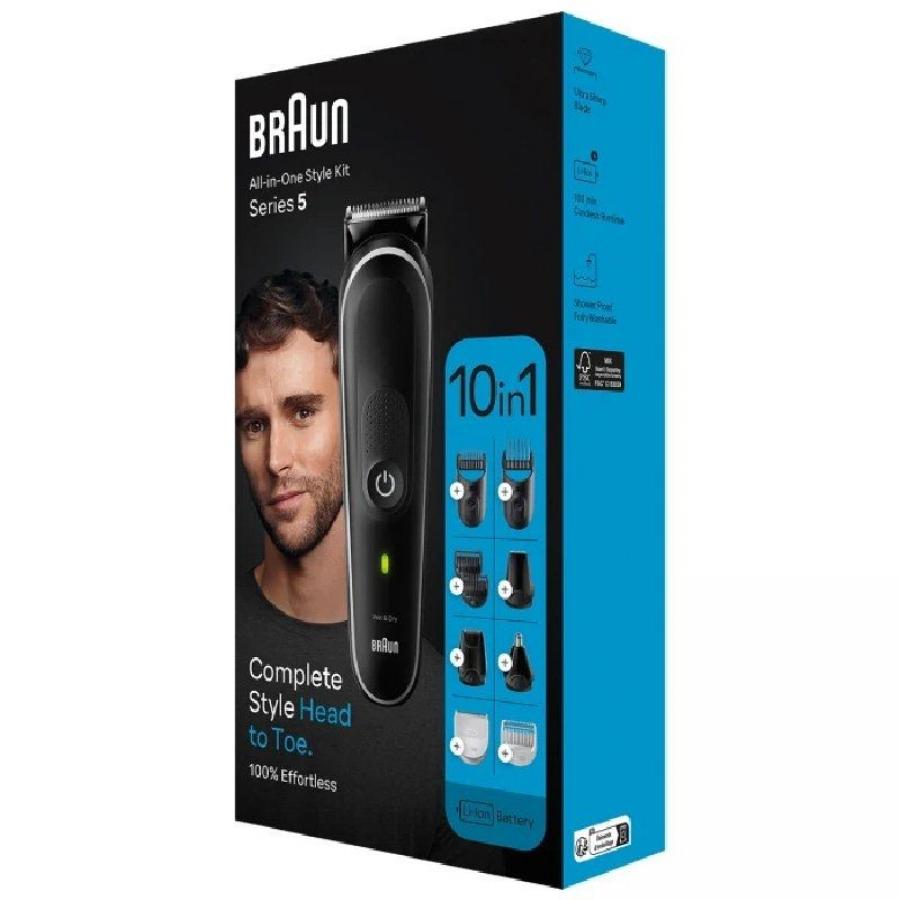 Recortadora Braun All in One Series 5 MGK5440/ con Batería/ 10 Accesorios