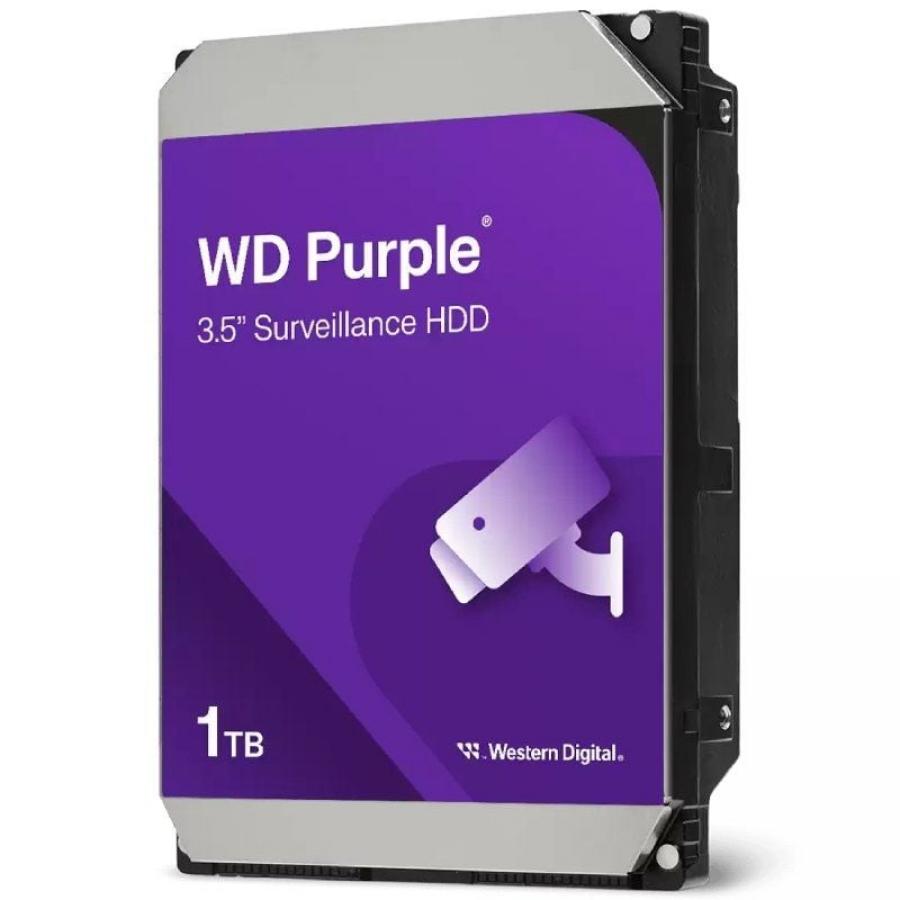 Disco Duro Western Digital WD Purple Surveillance 1TB/ 3.5'/ SATA III/ 64MB