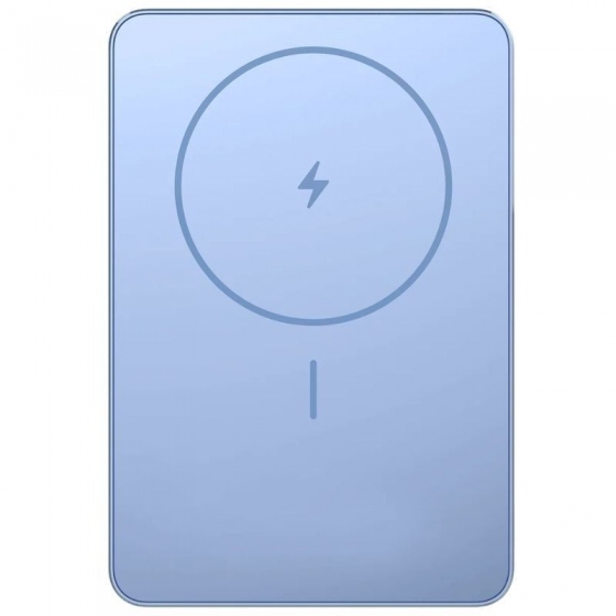 Powerbank 5000mAh Xiaomi Super Slim Magnetic Power Bank 5000/ Wireless/ Azul/ Incluye Cable USB Tipo-C