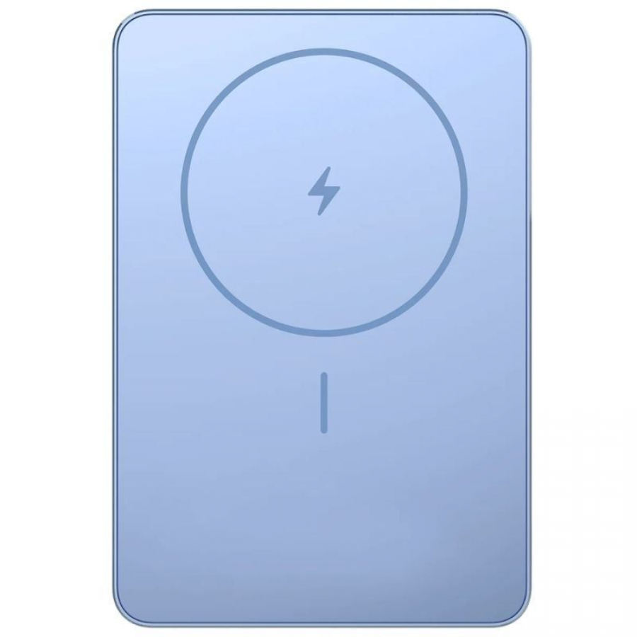 Powerbank 5000mAh Xiaomi Super Slim Magnetic Power Bank 5000/ Wireless/ Azul/ Incluye Cable USB Tipo-C