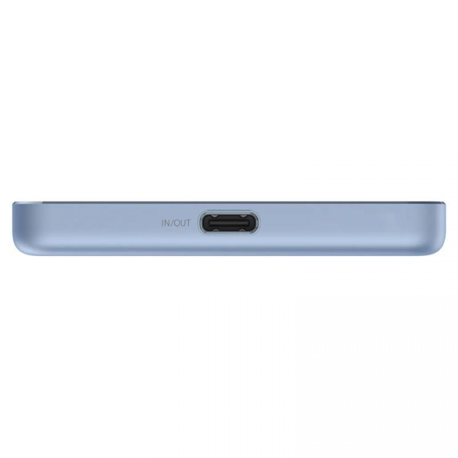 Powerbank 5000mAh Xiaomi Super Slim Magnetic Power Bank 5000/ Wireless/ Azul/ Incluye Cable USB Tipo-C