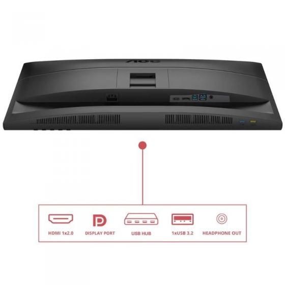 Monitor Profesional AOC Q27E4U 27'/ QHD/ Multimedia/ Regulable en altura/ Negro