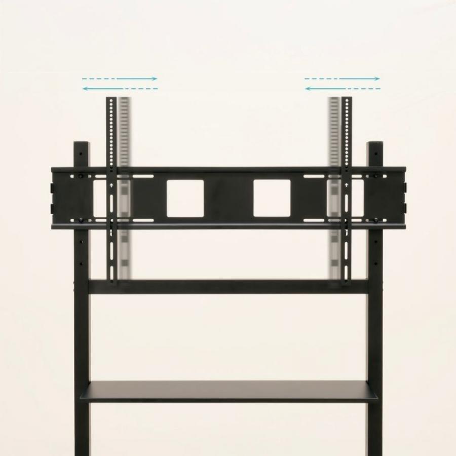 Soporte de Suelo Ajustable con Ruedas TooQ FS20105M-B para TV de 60-105'/ hasta 120kg