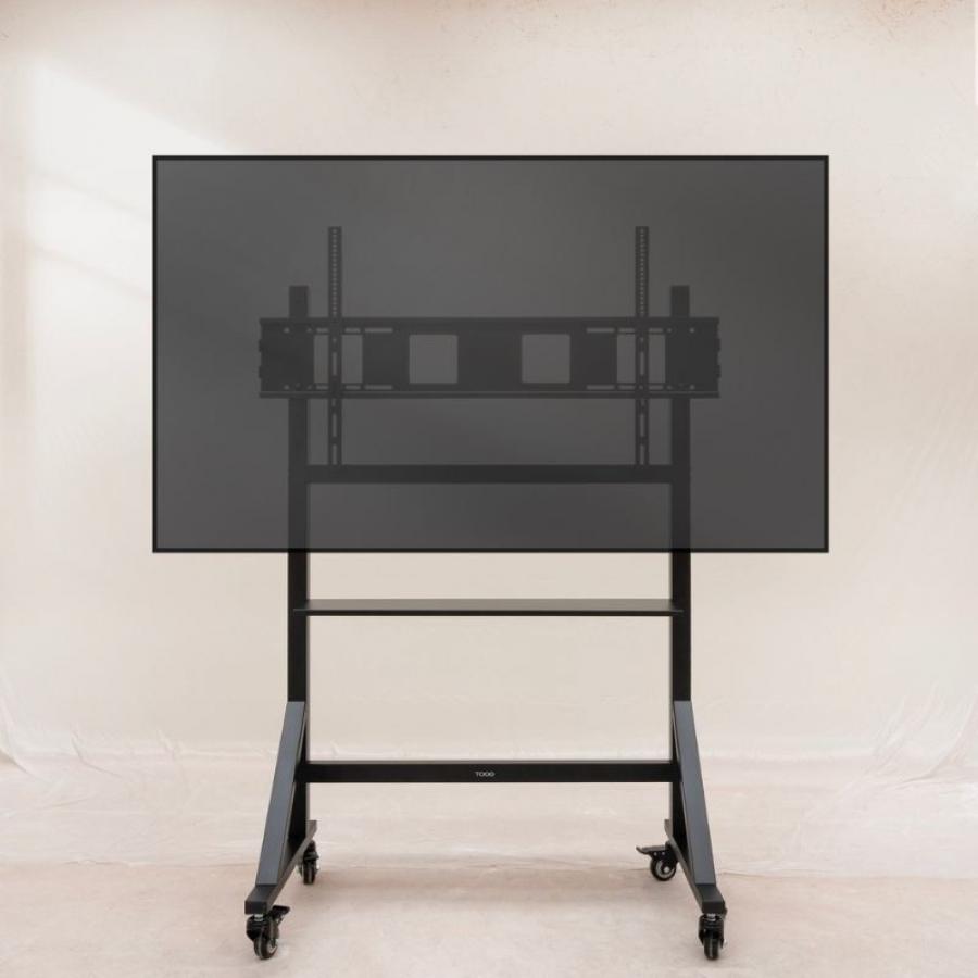 Soporte de Suelo Ajustable con Ruedas TooQ FS20105M-B para TV de 60-105'/ hasta 120kg