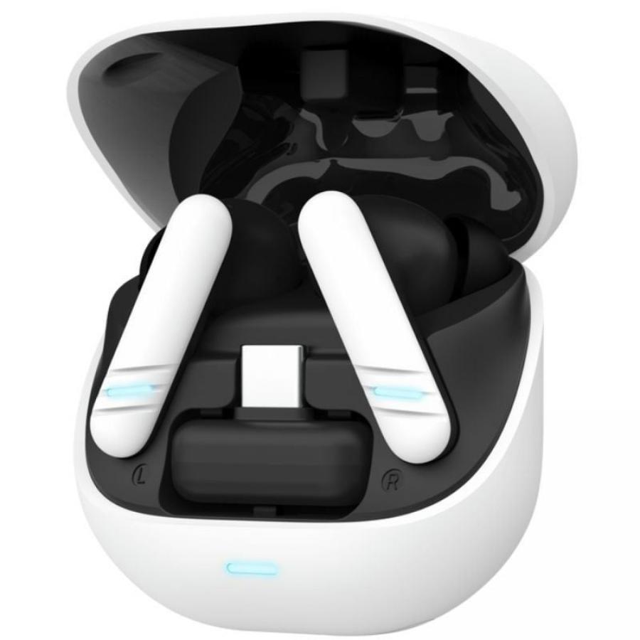 Auriculares Bluetooth Trust GXT 409 Oxxie 25478 con estuche de carga/ Autonomía 7h/ Blanco y Negro