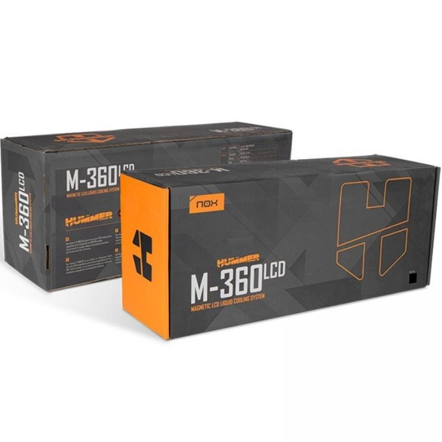 Sistema de Refrigeración Líquida Nox M-360 LCD/ Negro