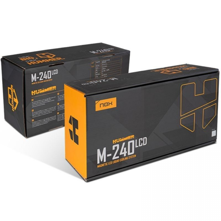 Sistema de Refrigeración Líquida Nox M-240 LCD/ Blanco