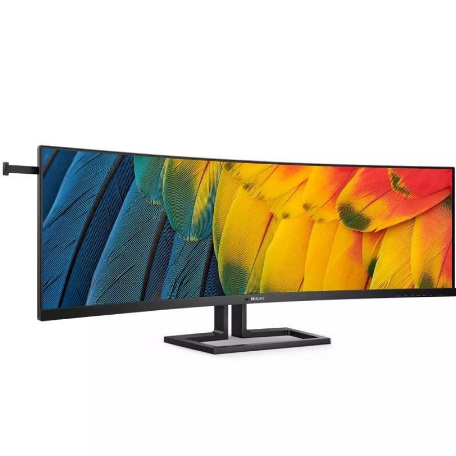 Monitor Profesional Ultrapanorámico Curvo Philips 45B1U6900C 44.5'/ Dual QHD/ Multimedia/ Regulable en altura/ Negro