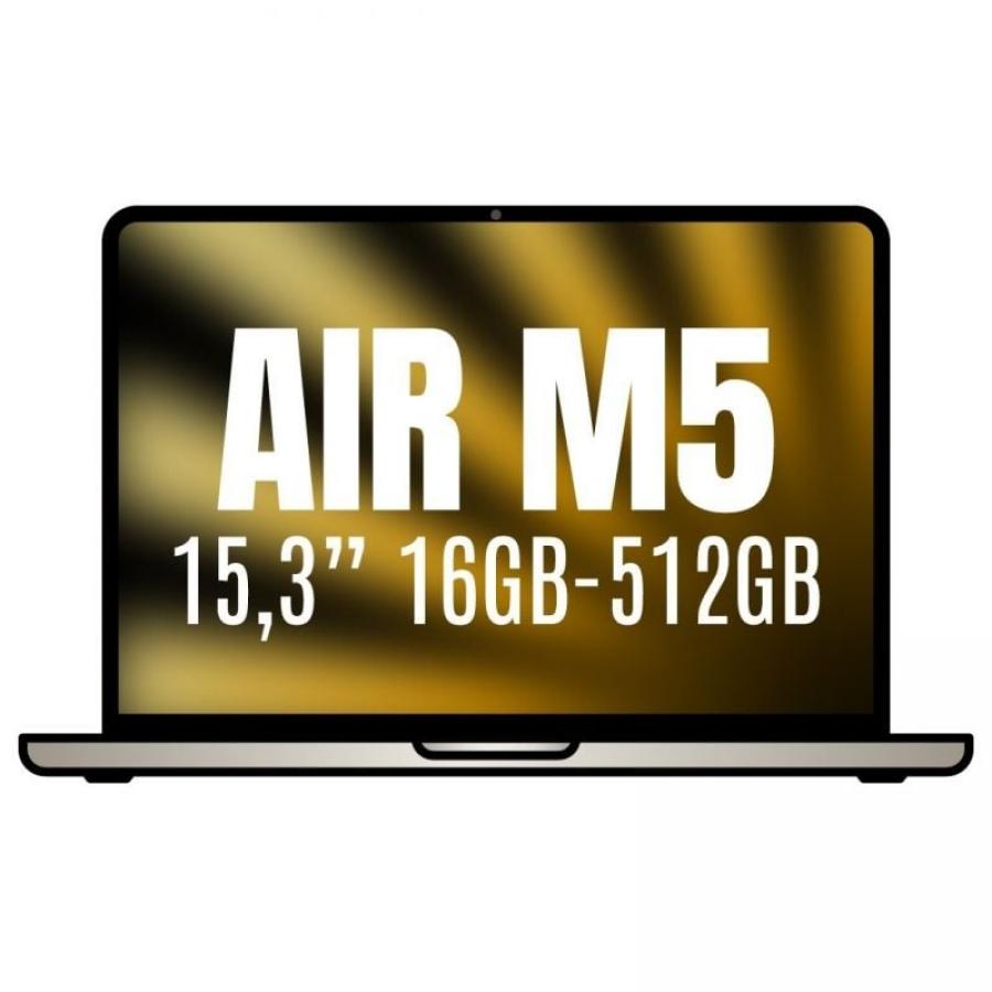 Apple Macbook Air 15,3'/ M5 10-Core CPU/ 16GB/ 512GB SSD/ 10-Core GPU/ Blanco Estrella