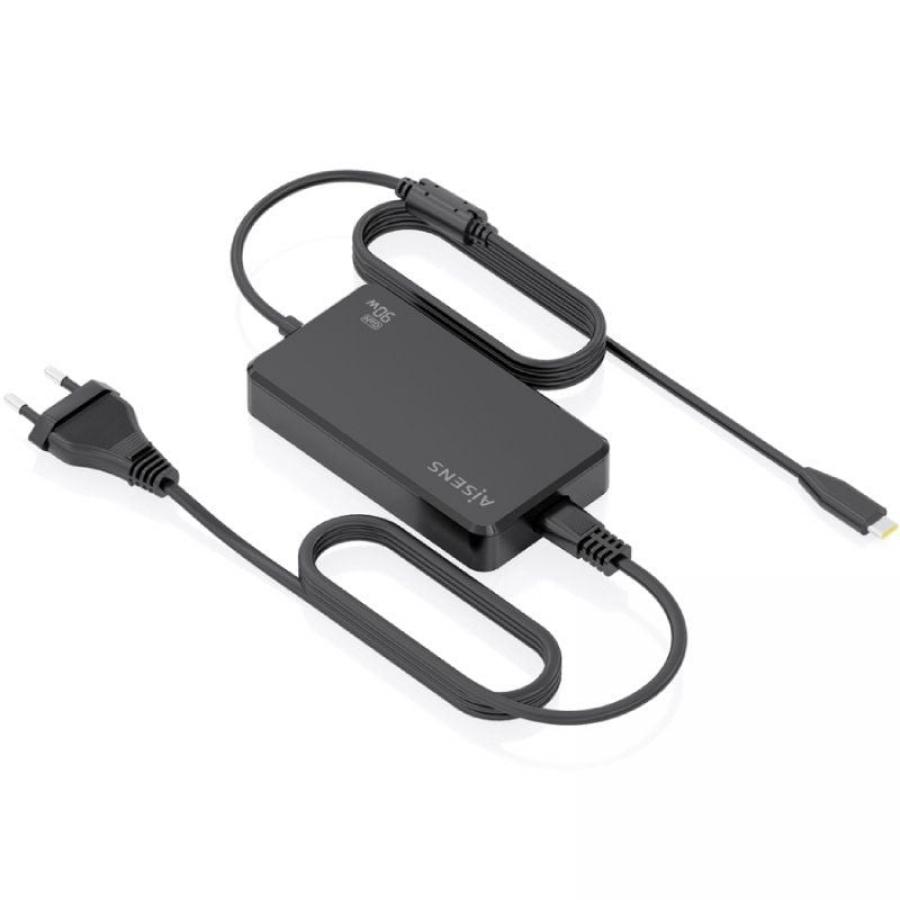 Cargador de Portátil GaN Aisens ASCH-1PD90D069-BK/ 1xUSB Tipo-C/ 90W/ Automático/ Voltaje 5-20V