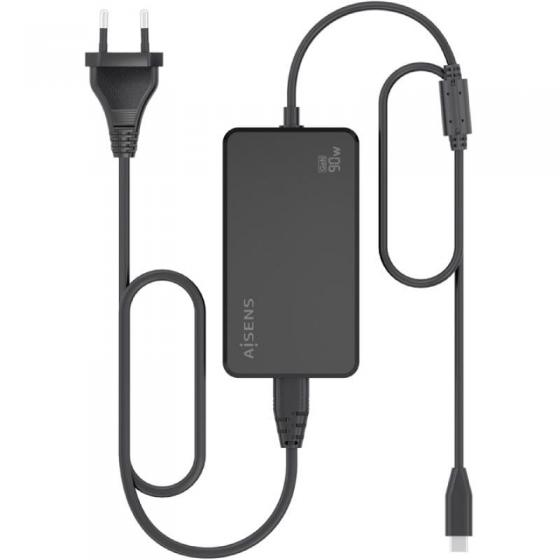 Cargador de Portátil GaN Aisens ASCH-1PD90D069-BK/ 1xUSB Tipo-C/ 90W/ Automático/ Voltaje 5-20V