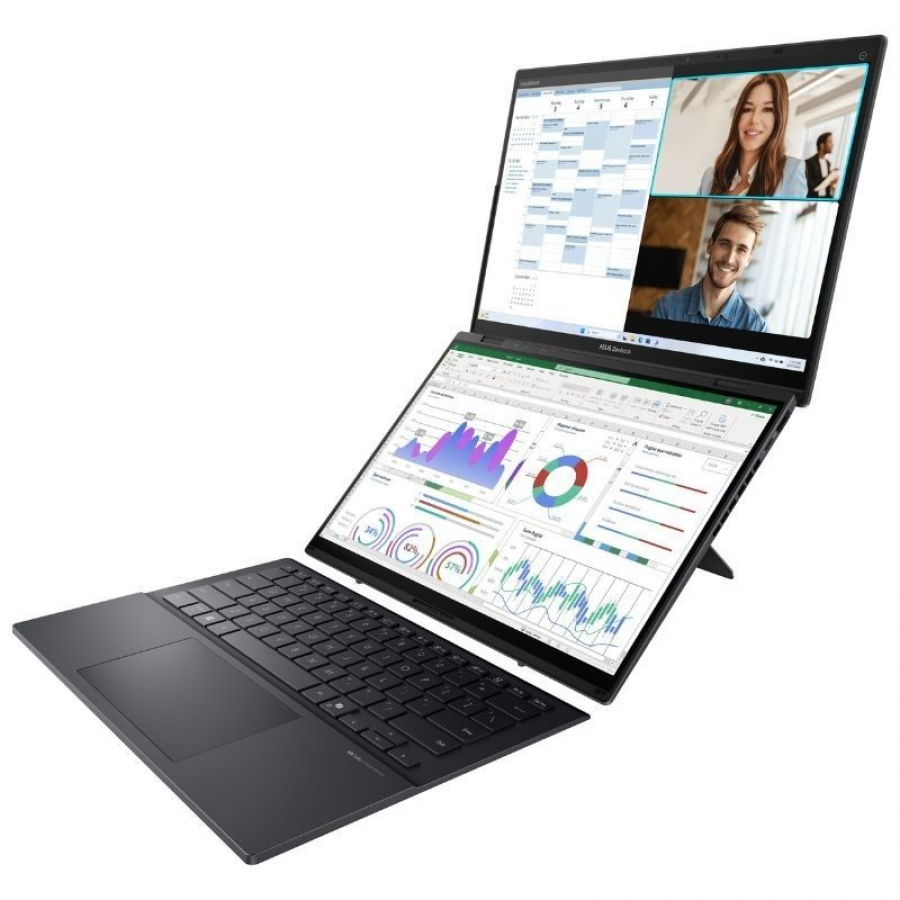 Portátil Convertible Asus ZenBook Duo OLED UX8406CA-QL336W Intel Core Ultra 7-255H/ 32GB/ 1TB SSD/ 14' Táctil/ Win11