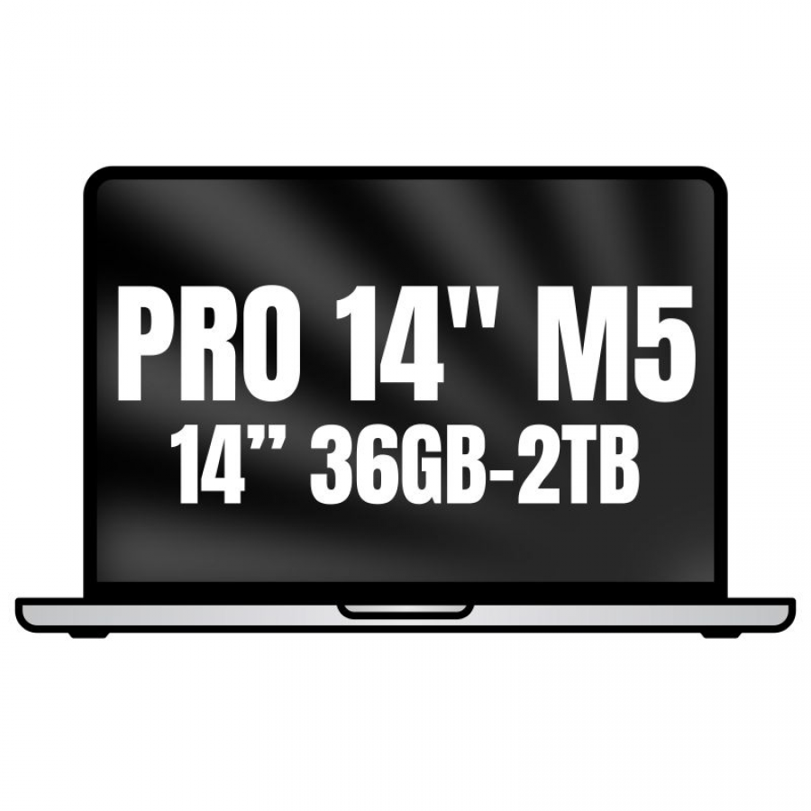 Apple Macbook Pro 14'/ M5 Max 36-Core CPU/ 36GB/ 2TB SSD/ 32-Core GPU/ Plata