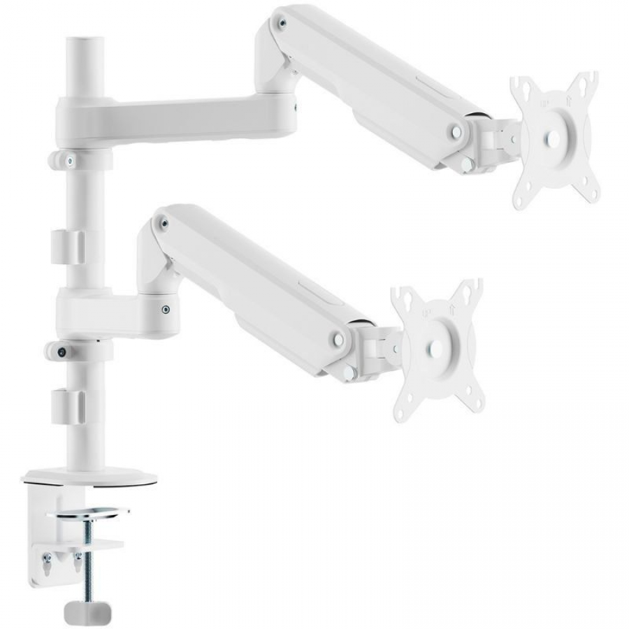 Soporte de Mesa con Contrapeso para 2 Monitores Aisens DT32TSR-441/ Giratorio/ Inclinable/ hasta 9kg
