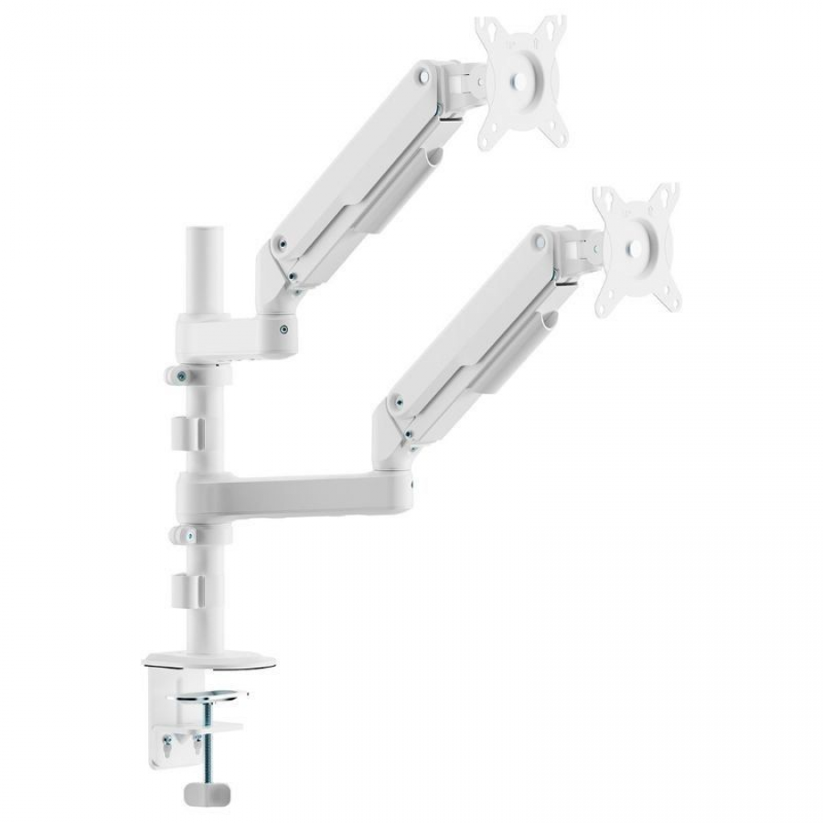 Soporte de Mesa con Contrapeso para 2 Monitores Aisens DT32TSR-441/ Giratorio/ Inclinable/ hasta 9kg
