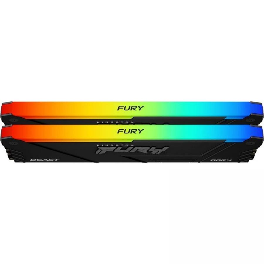 Memoria RAM Kingston FURY Beast RGB 2 x 8GB/ DDR4/ 3200MHz/ 1.35V/ CL16/ DIMM
