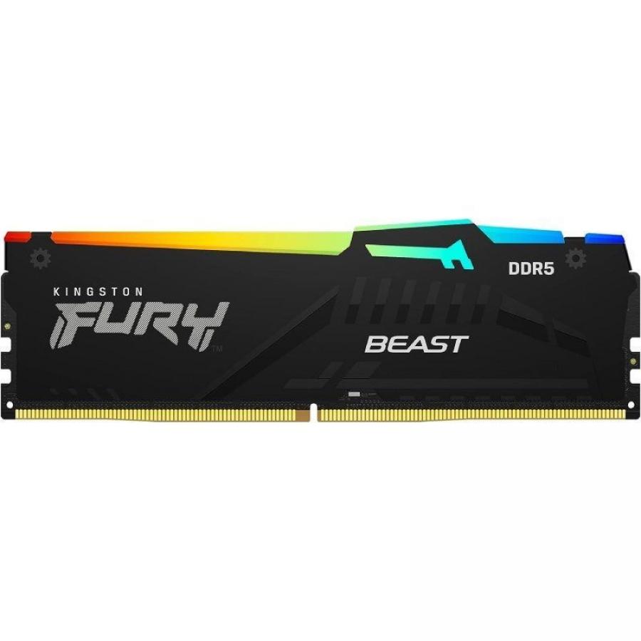 Memoria RAM Kingston FURY Beast RGB 32GB/ DDR5/ 5600MHz/ 1.25V/ CL40/ DIMM