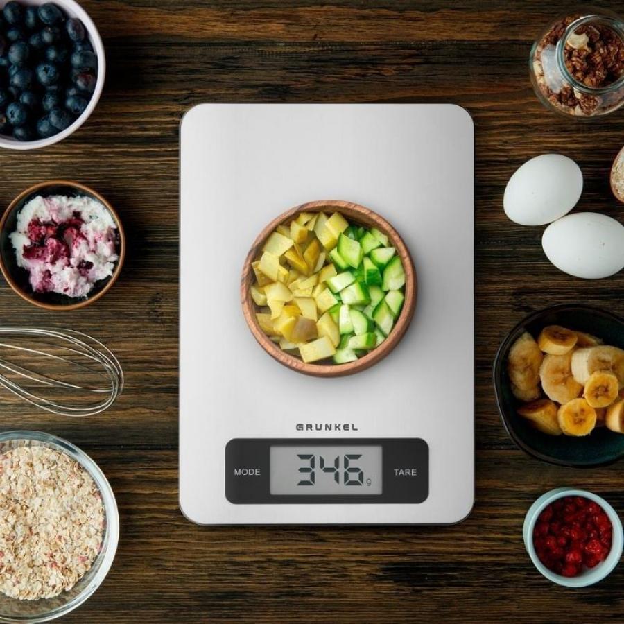 Báscula de Cocina Electrónica Grunkel BC-COOKXT/ hasta 5kg/ Plata