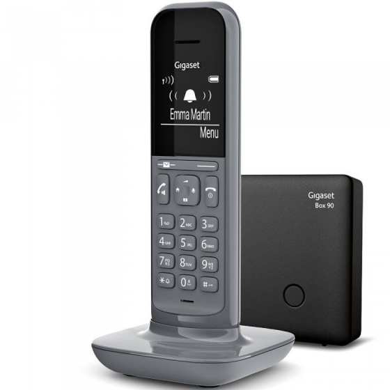 Teléfono Inalámbrico Gigaset CL390/ Pack DUO/ Gris