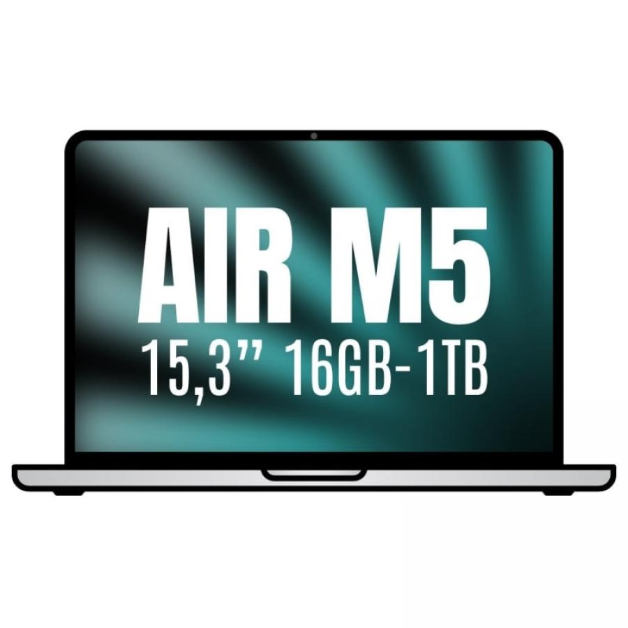 Apple Macbook Air 15,3'/ M5 10-Core CPU/ 16GB/ 1TB SSD/ 10-Core GPU/ Plata