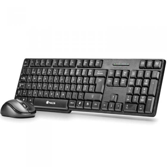 Teclado y Ratón Inalámbricos NGS Euphoria KIT/ Portugués