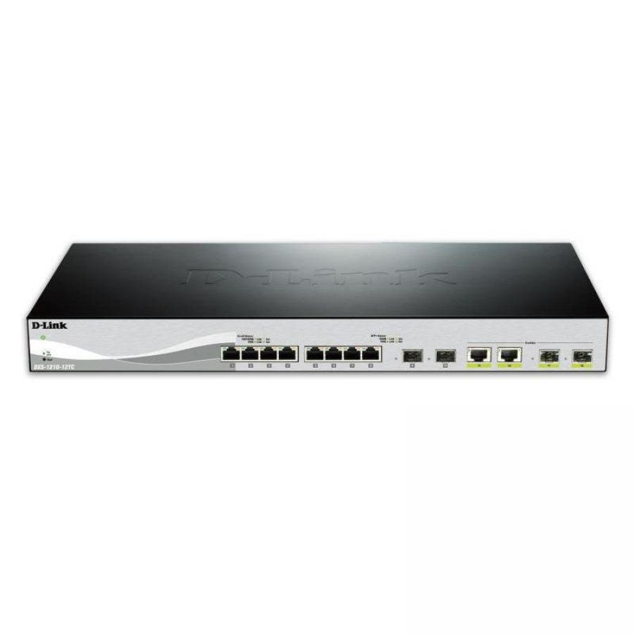 Switch Gestionable D-Link DXS-1210-12TC 12 Puertos/ 10G Ethernet 10/100/1000/ SFP