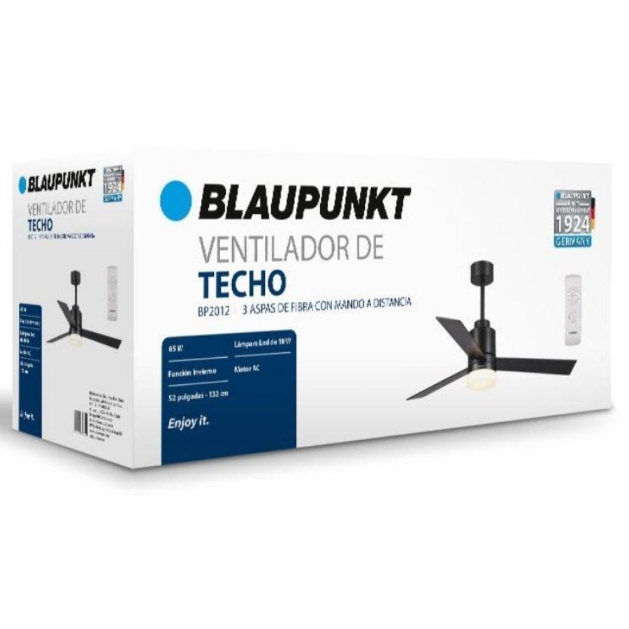 Ventilador de Techo Blaupunkt BP2012/ 65W/ 3 Aspas 132cm