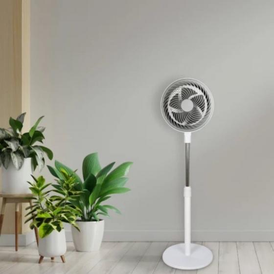Ventilador de Pie Daewoo DW9001/ 80W/ 5 Aspas 25cm/ 3 Velocidades