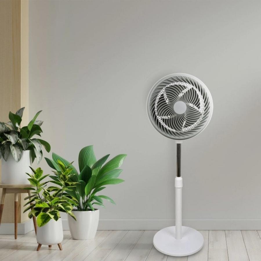 Ventilador de Pie Daewoo DW9002/ 90W/ 5 Aspas 30cm/ 3 Velocidades