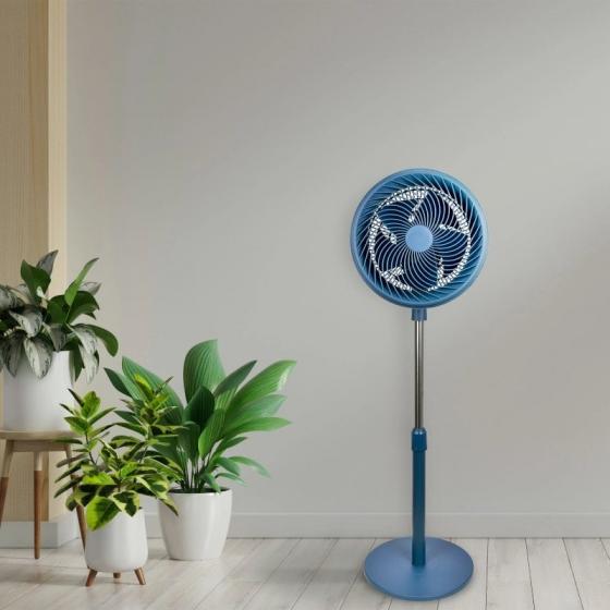 Ventilador de Pie Daewoo DW9004/ 90W/ 5 Aspas 30cm/ 3 Velocidades