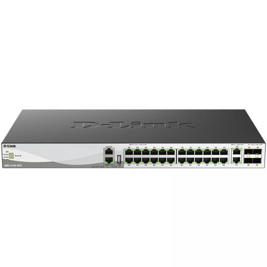 Switch D-Link DMS-3130-30TS 26 Puertos/ RJ-45 Gigabit 10Gbps/ PoE/ SFP