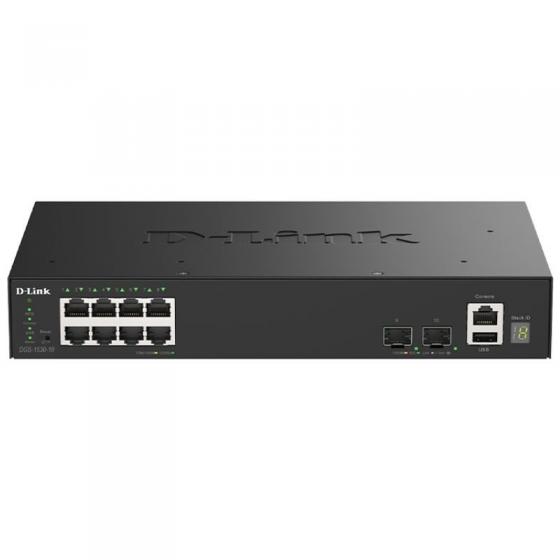 Switch Gestionable D-Link DGS-1530-10/E 8 Puertos/ RJ-45 Gigabit 10/100/1000/10G/ SFP