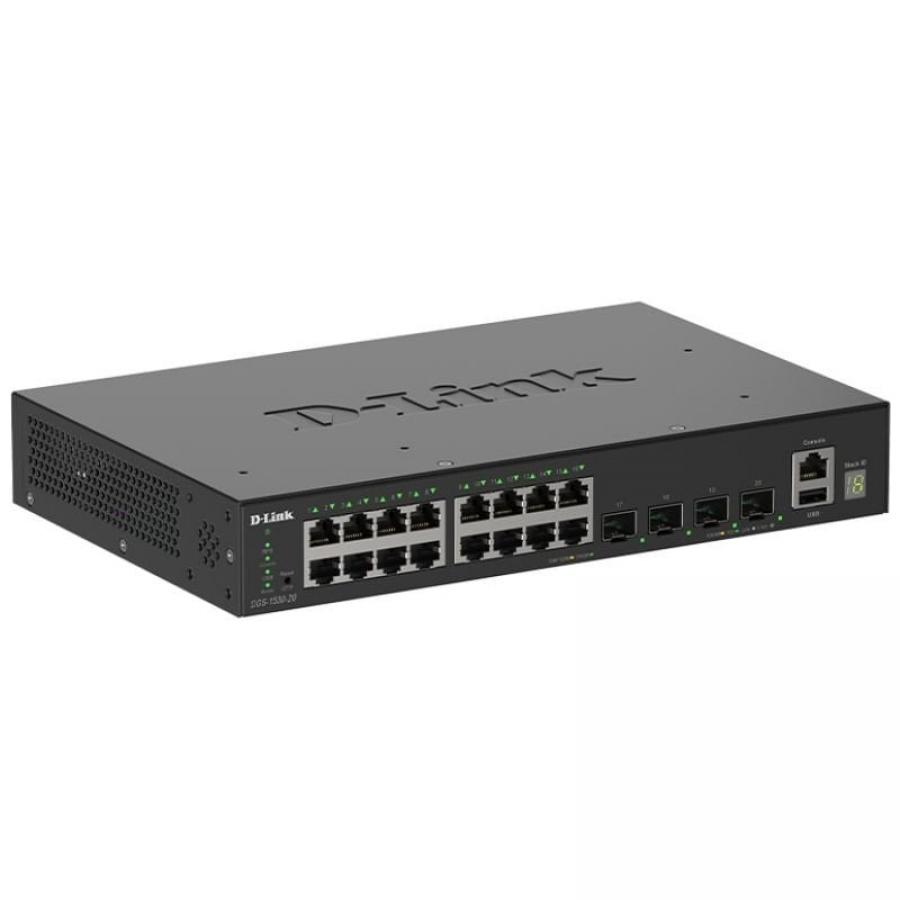 Switch Gestionable D-Link DGS-1530-20/E 16 Puertos/ RJ-45 10/100/1000