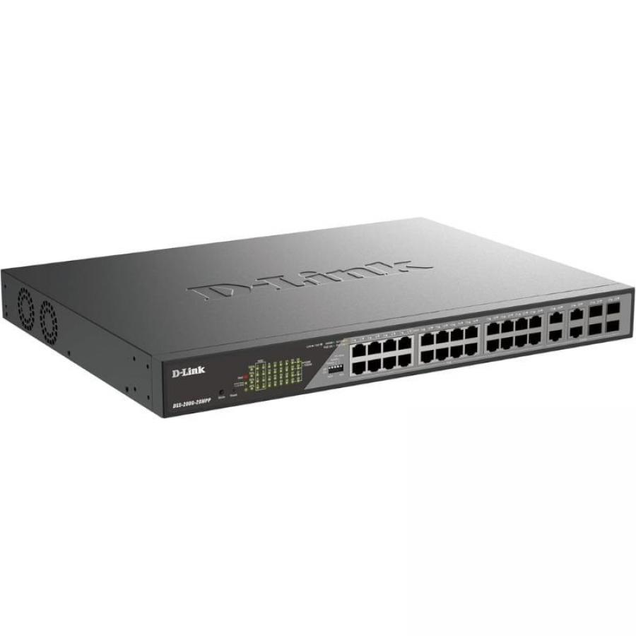 Switch Gestionable D-Link DSS-200G-28MPP 24 Puertos/ RJ-45 10/100/1000/ PoE++/ SFP