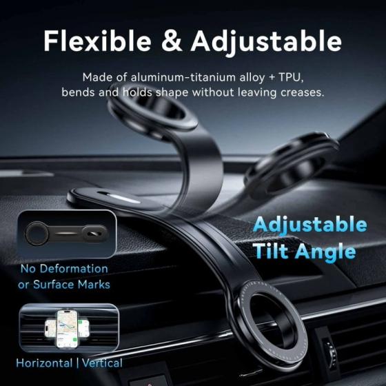 Soporte de Smartphone para Coche Vention KSIB0/ Negro