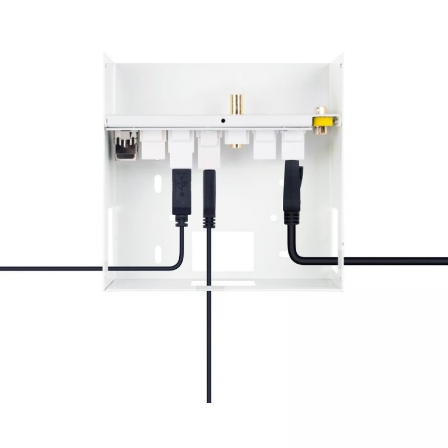Caja de Conexiones Nanocable 10.35.0004/ VGA - 2x HDMI - Jack 3.5 - USB 3.0 - USB Tipo-C - USB 2.0 - RJ45