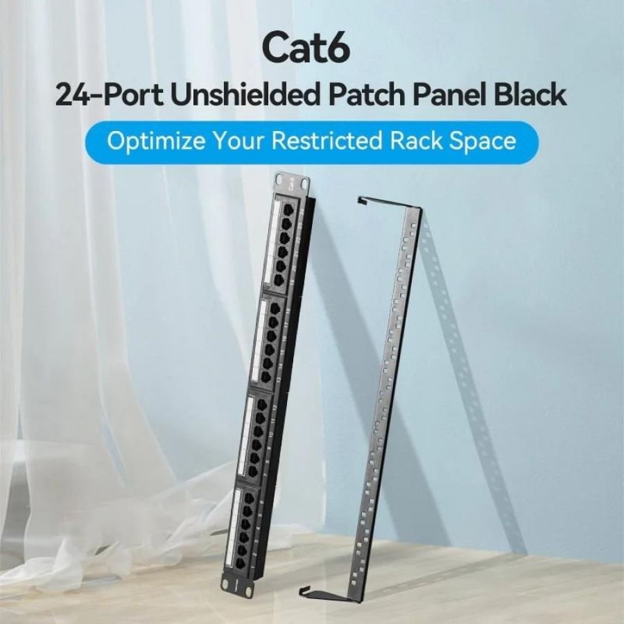 Patch Panel Aisens KGCB0/ 24 Puertos/ Cat.6