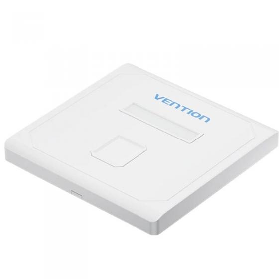 Placa de Pared Keystock Vention IFDW0/ 1 Puertos RJ45