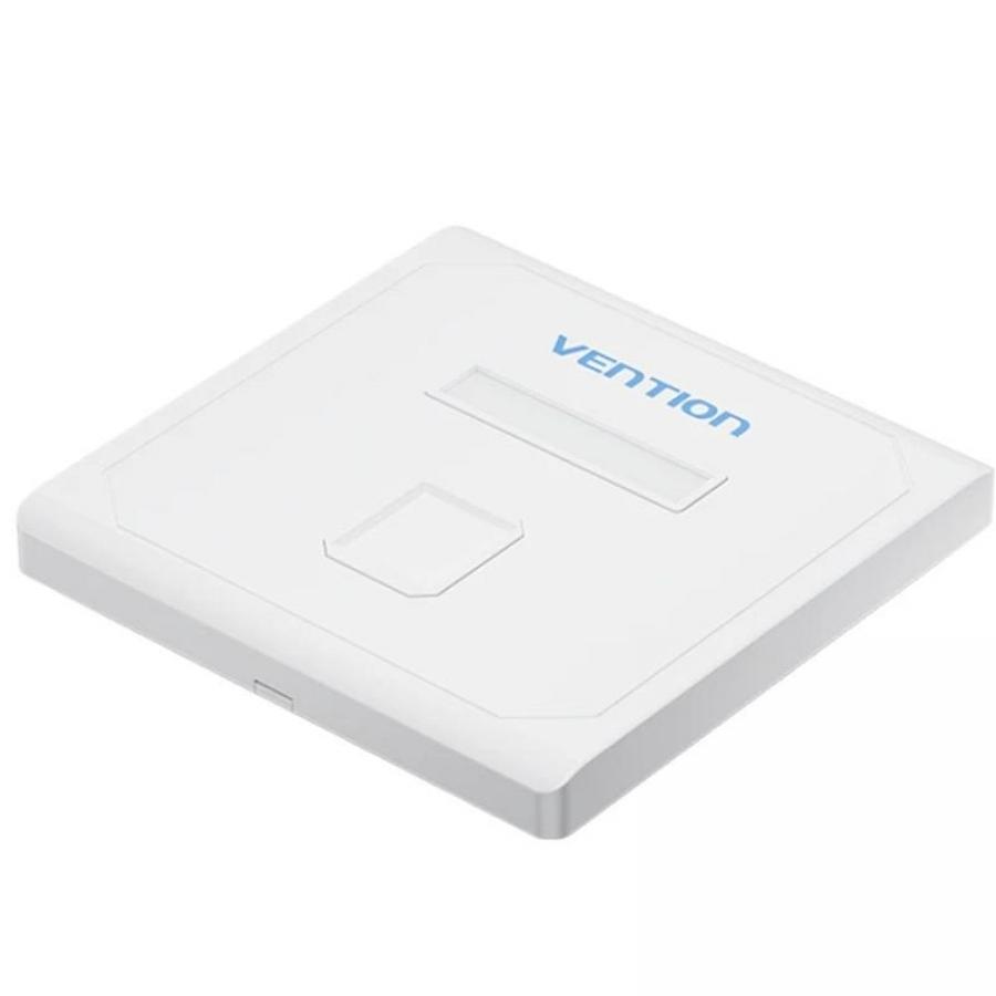 Placa de Pared Keystock Vention IFDW0/ 1 Puertos RJ45