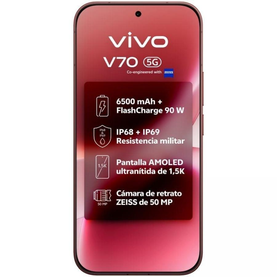 Smartphone Vivo V70 8GB/ 512GB/ 6.59'/ 5G/ Marrón