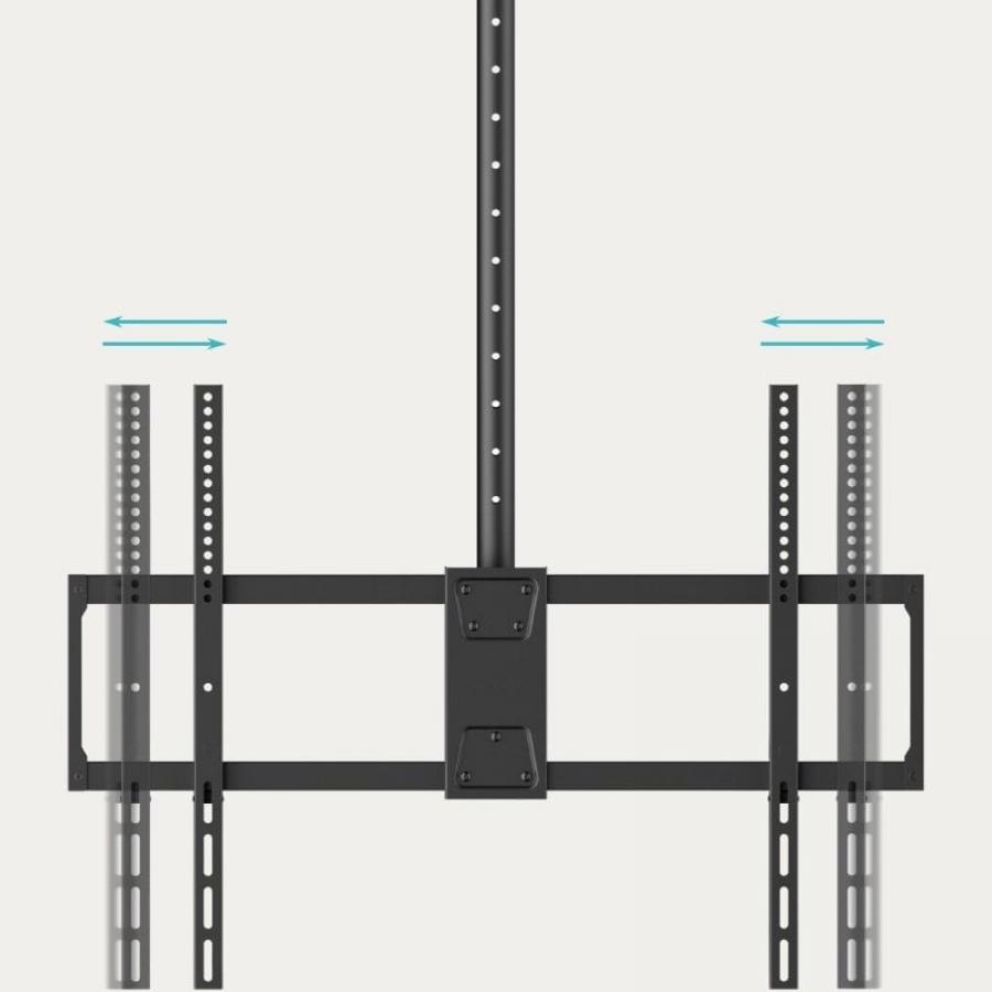 Soporte de Techo Giratorio/ Inclinable TooQ LPCE11100TSLI-B para TV de 50-100'/ hasta 80kg