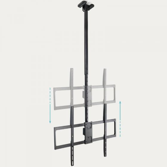 Soporte de Techo Giratorio/ Inclinable TooQ LPCE11100TSLI-B para TV de 50-100'/ hasta 80kg