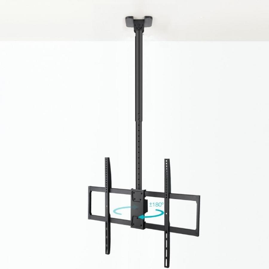 Soporte de Techo Giratorio/ Inclinable TooQ LPCE11100TSLI-B para TV de 50-100'/ hasta 80kg