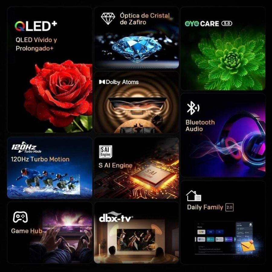 Televisor Metz QLED+ 43MQF7500Z 43'/ Ultra HD 4K/ Smart TV/ WiFi