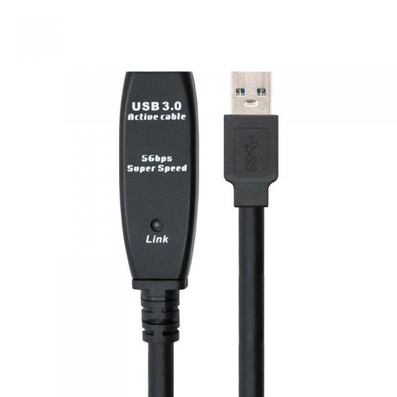 Cable Alargador USB 3.0 Nanocable 10.01.0313 USB Macho - USB Hembra 15m Negro